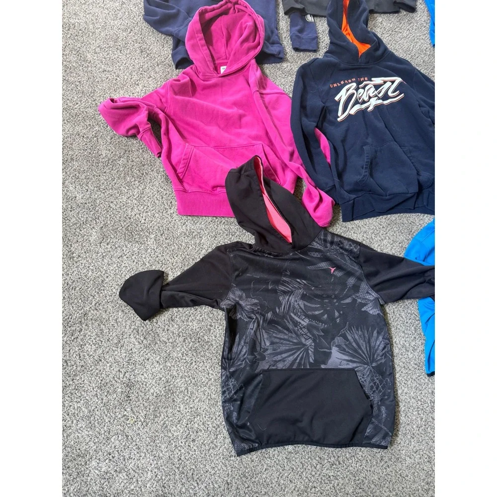 Mixed Kids Hoodie Lot Old Navy Active Pullover Zip Up Tie Dye Multi Size 8-16